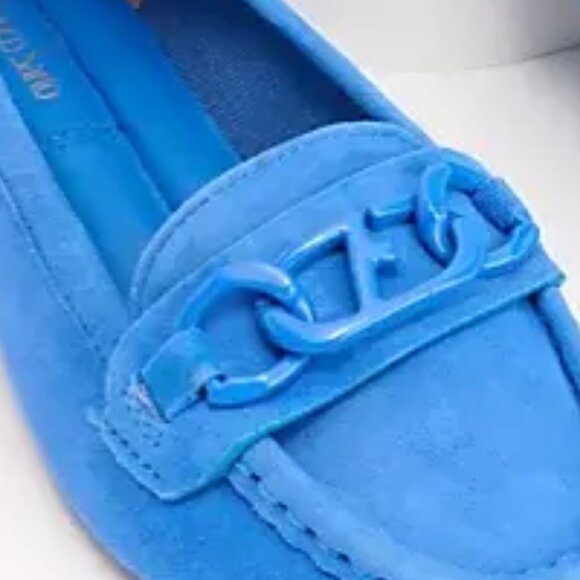 SALE! new Franco Sarto Suede Slip-on Chain Loafers Flats - Picture 6 of 6